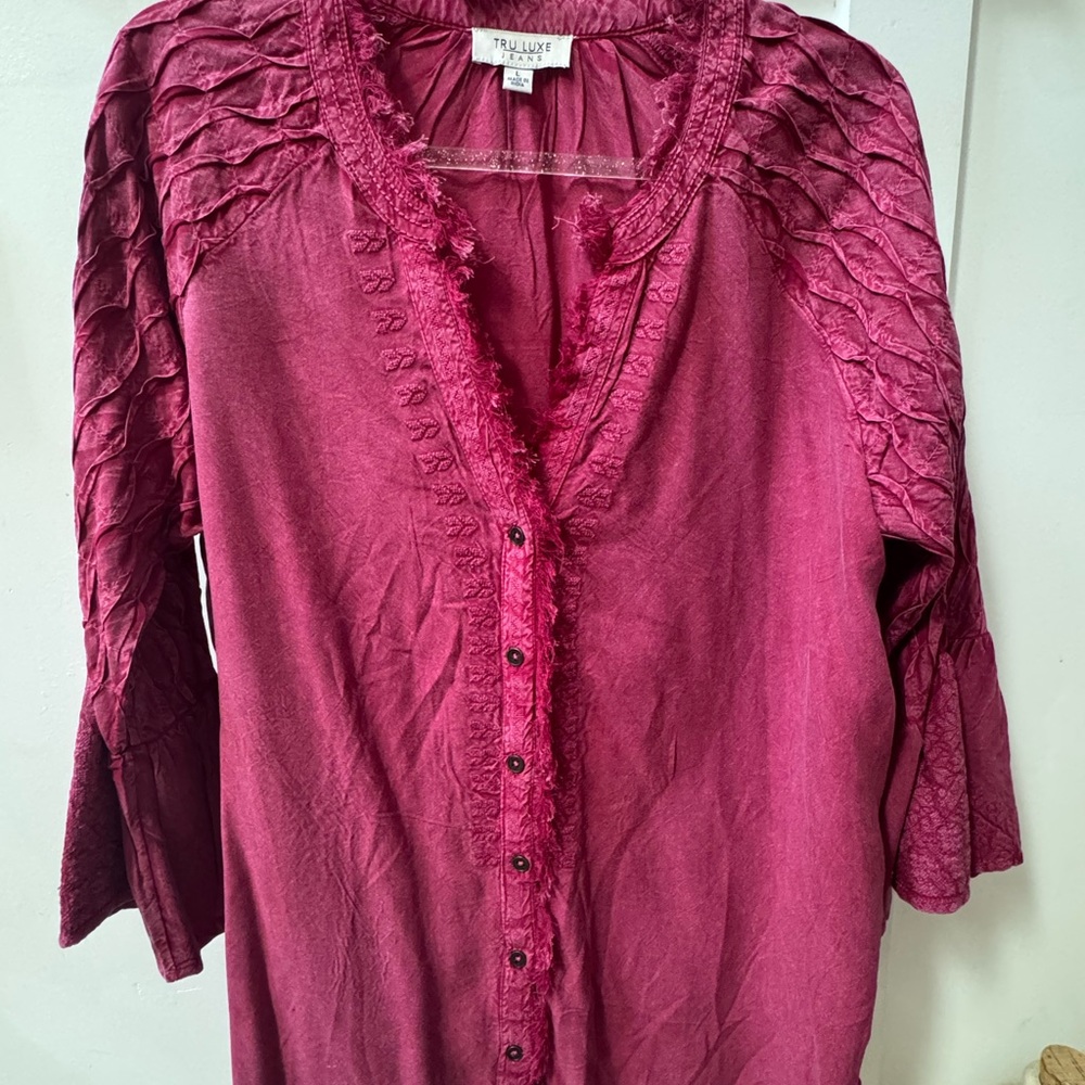 NWOT Darker Pink Blouse